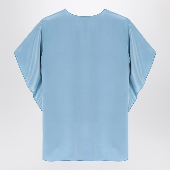 Max Mara Pianoforte Shirts & Tops - Celeste | 8155ea1fcd4dec8df7042312edcda8a20a5754a9