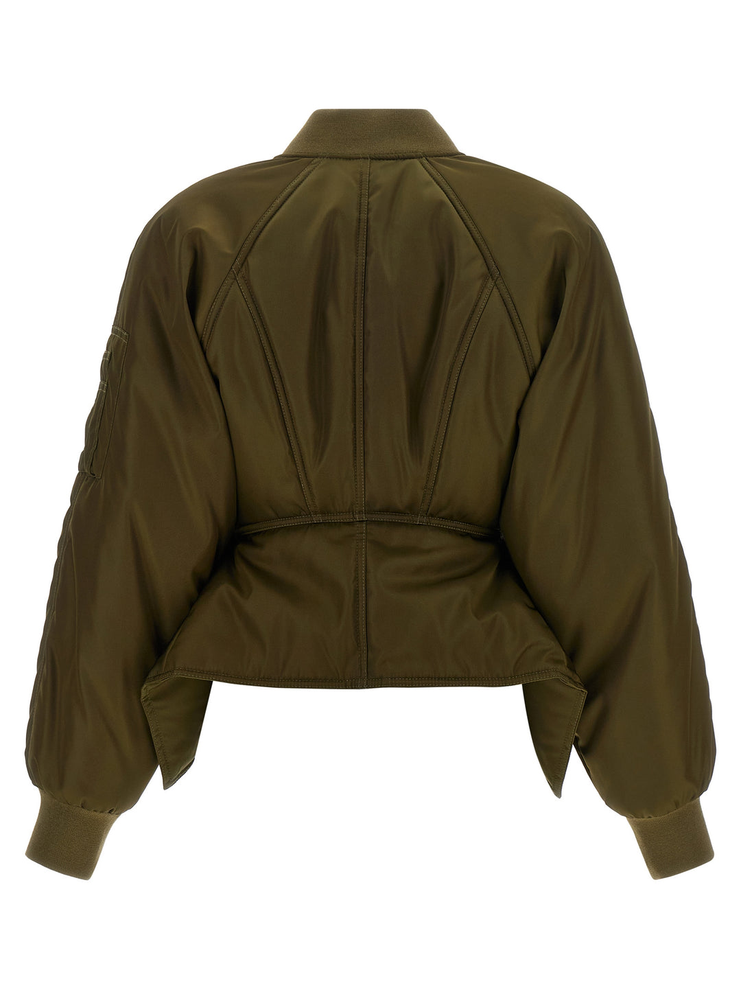 Balmain Iconica Nylon Bomber Jacket Puffer Jackets - Verde | 613e884c662d74e7edf9233796e4dfda00ce9276