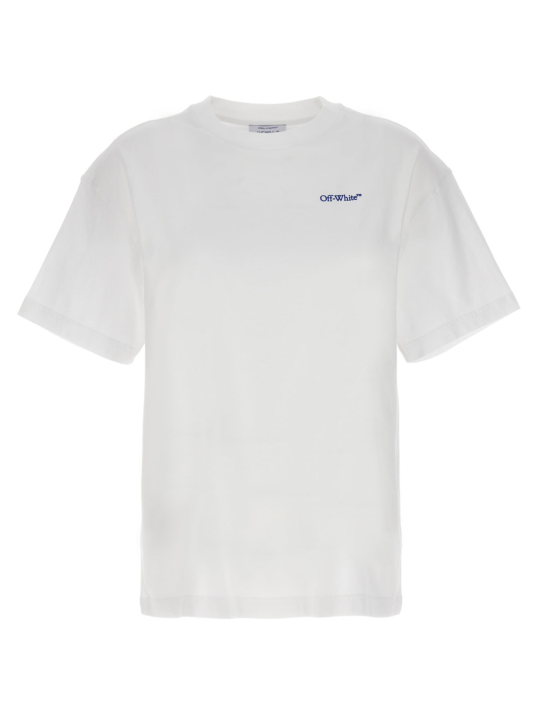 Embr Diag Tab T Shirt Bianco