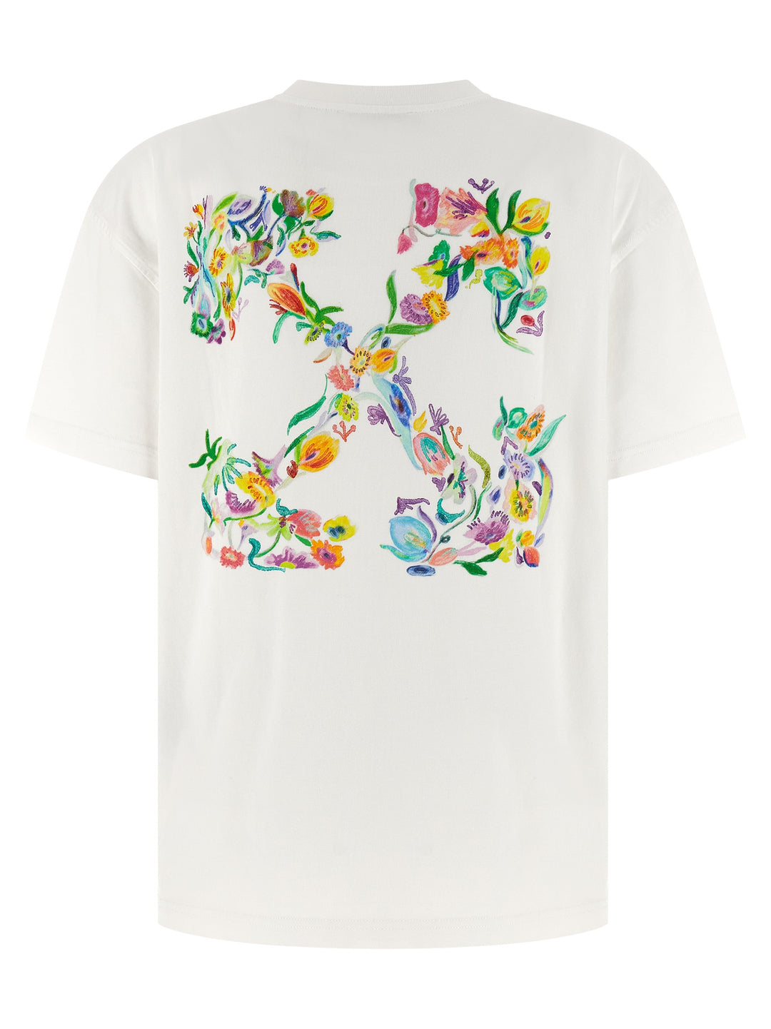 Off-White Arrow Glowing Flower T shirt - Bianco | f8378915bc3e2771bcc8fecf64572364d1836d07
