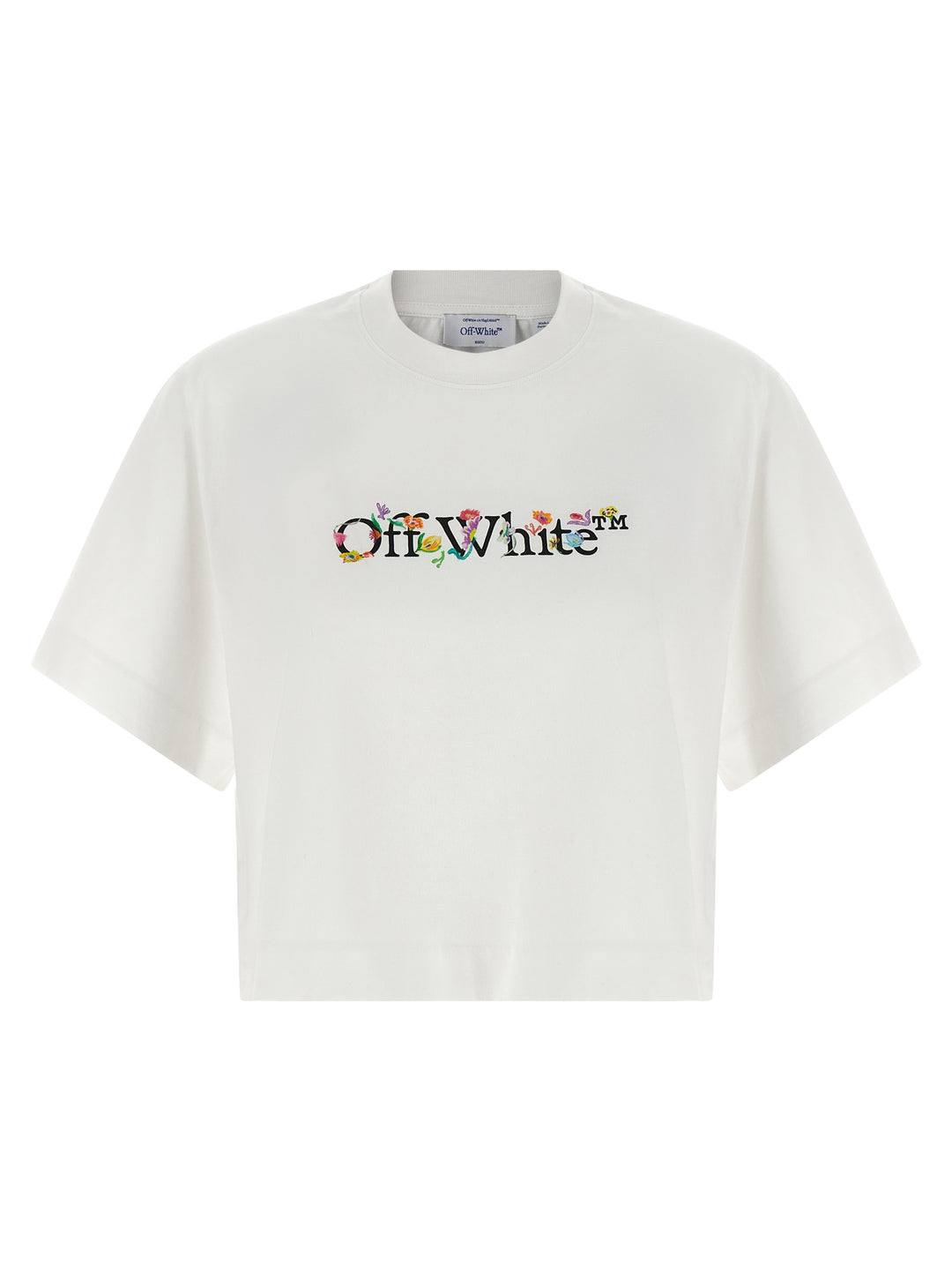 Off-White Bookish Glowing Flower T shirt - Bianco | 4cfba98333e83e29bbd63f282aae3fcb53d6e844