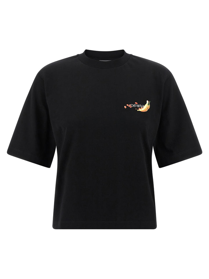 Off-White Emb Fruits Arrow T shirt - Nero | 6b831eb6b0c336fda081792adcfee4e29c15b79f