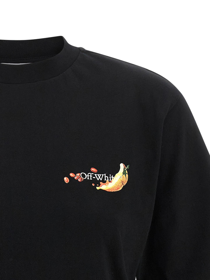 Off-White Emb Fruits Arrow T shirt - Nero | 91c67484ff322ad3e4d4f7ac05d681e1eaad923a