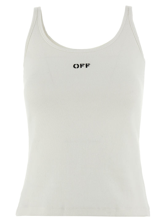Off Stamp Top Bianco
