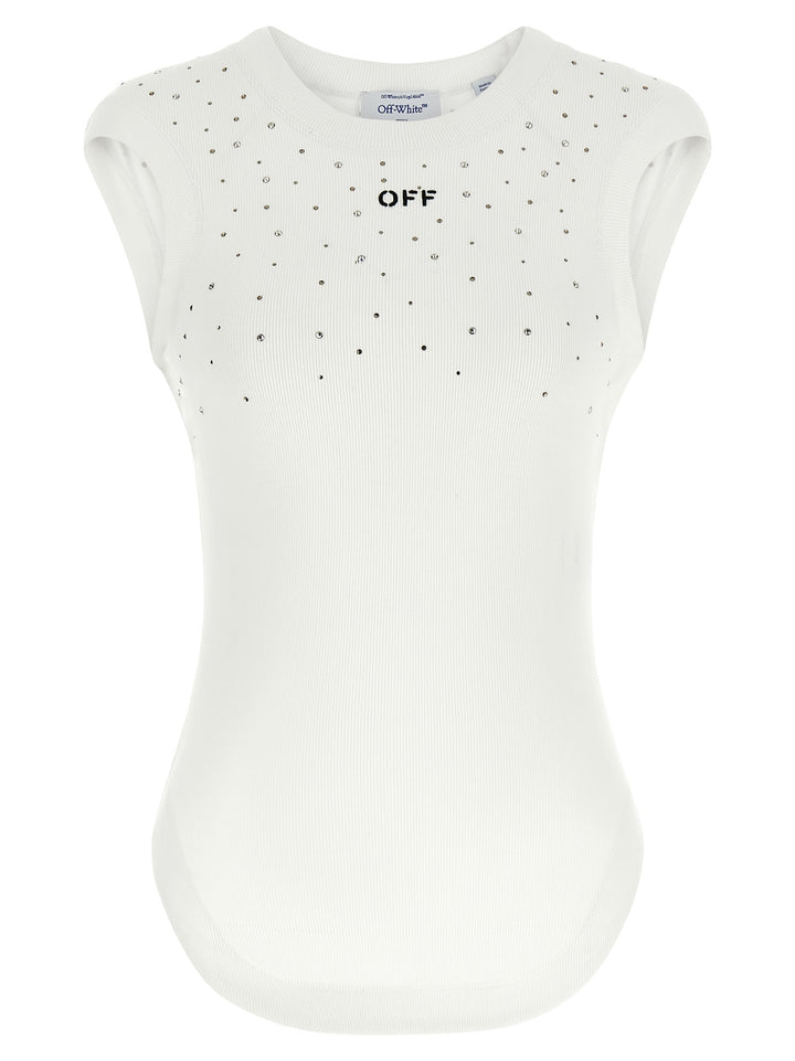 Off-White Top Swarowski Top - Bianco | 1a8a7735161db943d8e5ada8f314be5d82873b0e