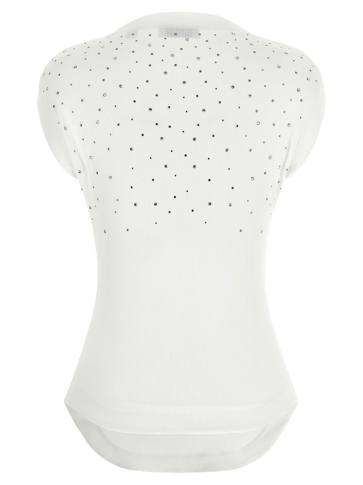 Off-White Top Swarowski Top - Bianco | ec72afb3b383c069f212826ca8ce5f4168e9e988