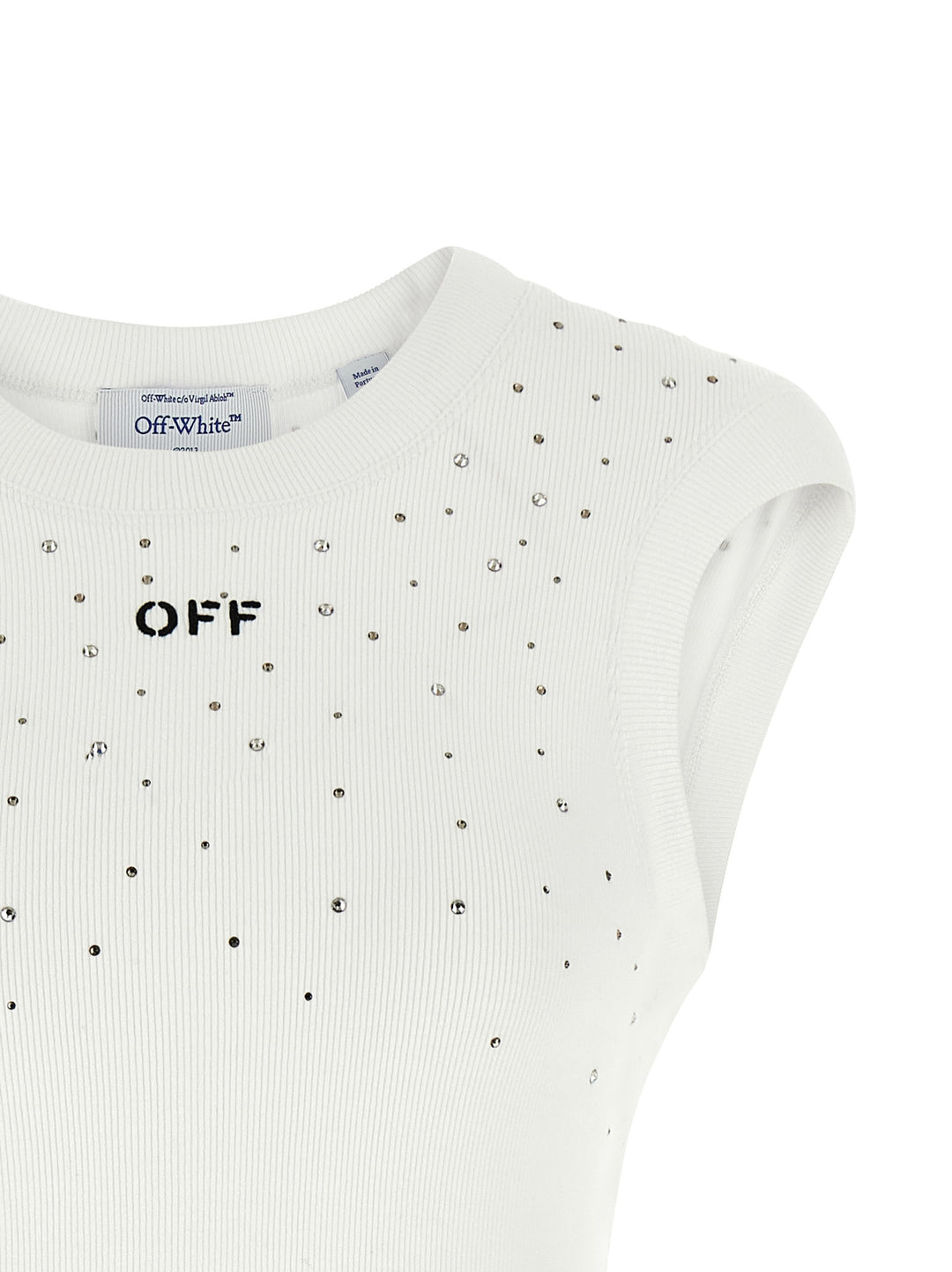 Off-White Top Swarowski Top - Bianco | a345be221b10a103e80c747ad5d06d375a4fb0fd
