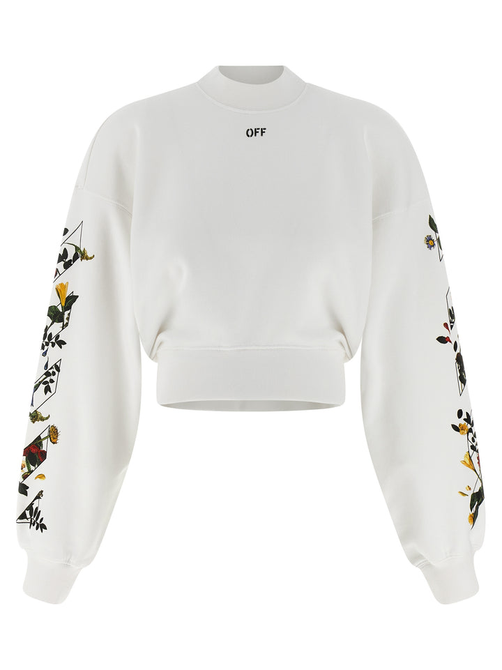 Off-White Flowers Arrow Felpe - Bianco | a951d1bb2365bb6eddf2351d4dc8b1422d9dc35c