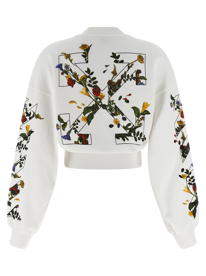 Off-White Flowers Arrow Felpe - Bianco | d70fc157d04ec3ae395e3614c3cff85465497657