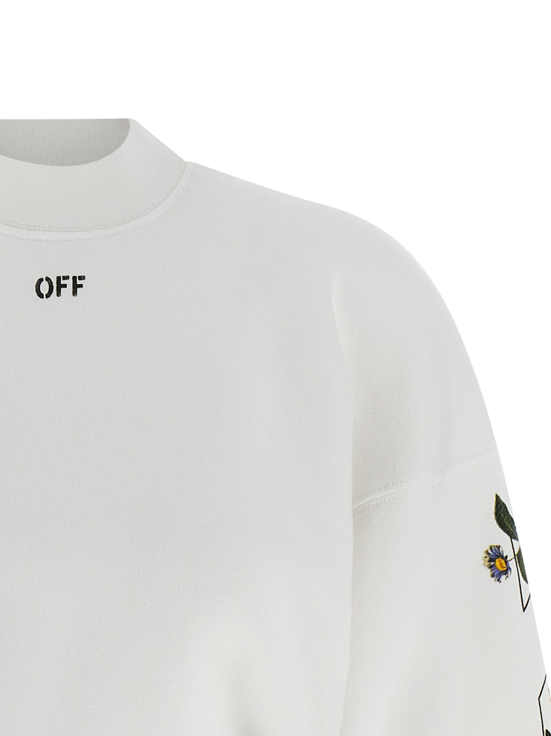 Off-White Flowers Arrow Felpe - Bianco | 4815887b0d0cfc6cb7cdbb92c29363604e04fce9