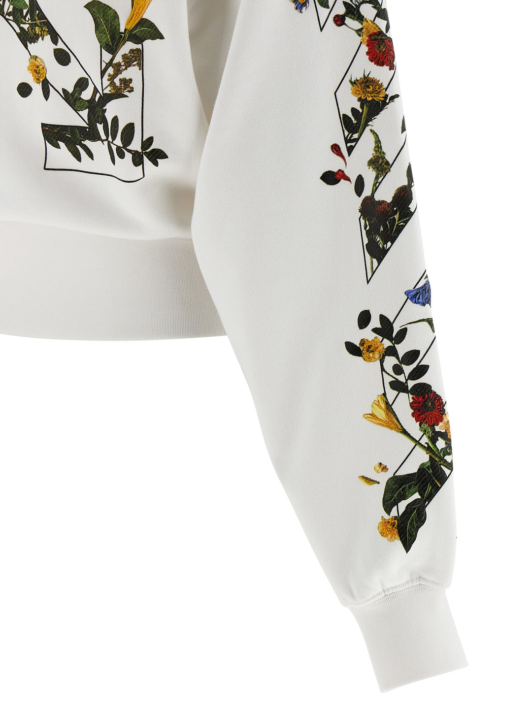 Off-White Flowers Arrow Felpe - Bianco | 1e6ab9c149e9e45e9ffebaf8dd413dd38a978236