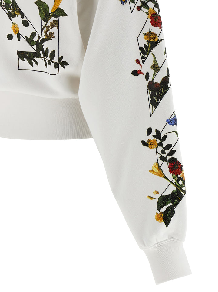 Off-White Flowers Arrow Felpe - Bianco | 1e6ab9c149e9e45e9ffebaf8dd413dd38a978236