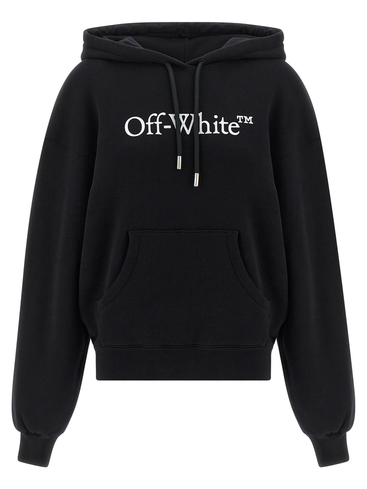 Off-White Big Logo Bookkish Felpe - Bianco/Nero | f6f24bfc6b9bf63923877c7fc0bdefa5d1f739c7