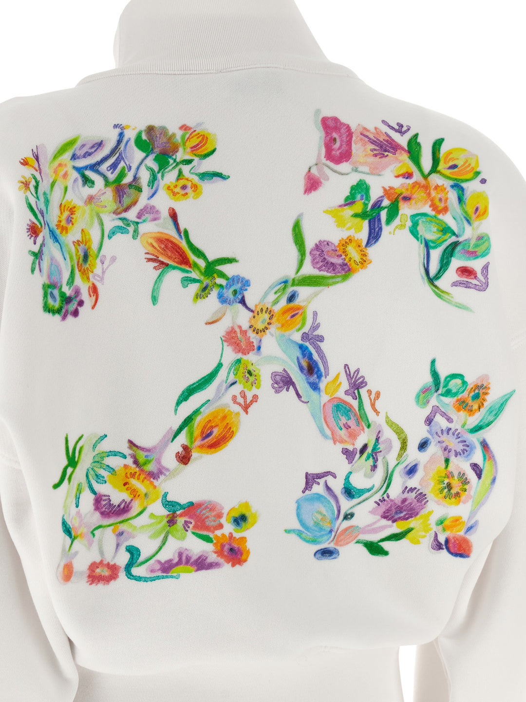 Off-White Arrow Glowing Flower Felpe - Bianco | d7fe55248674ed4304e34ab181804d7fd276793e