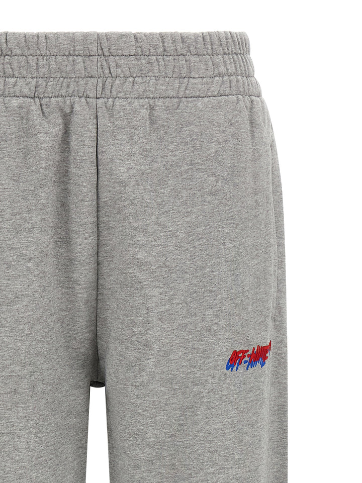 Off-White Logo Embroidery Joggers Pantaloni - Grigio | d2726e0e53f9a27c84c8b3cd6aa9998e5807d219