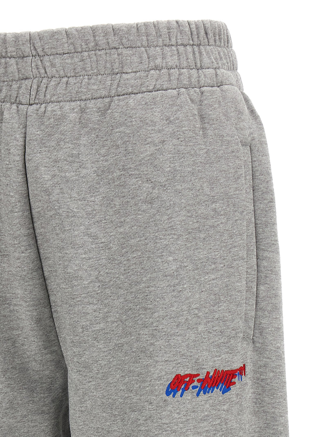 Off-White Logo Embroidery Joggers Pantaloni - Grigio | 187b5585bf9714e5b1e6bbcf5da24dfe20ef1d6c