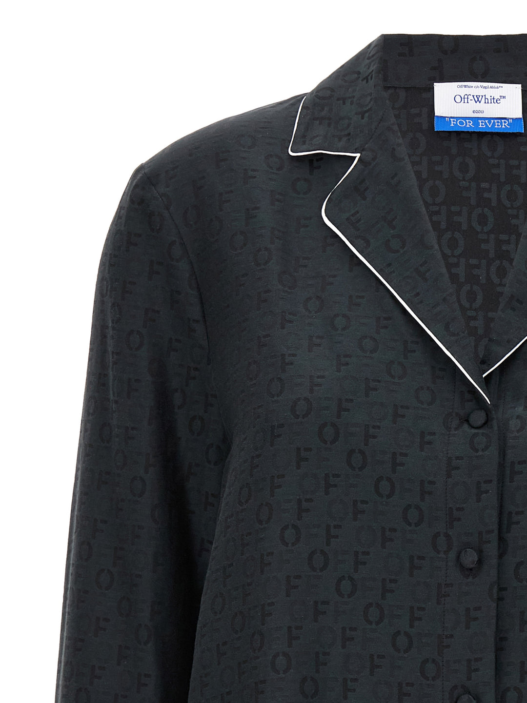 Off-White Off Jaquard Pajama Camicie - Nero | 9aaeccd859721d398861a44d398cff5ac2407bb9