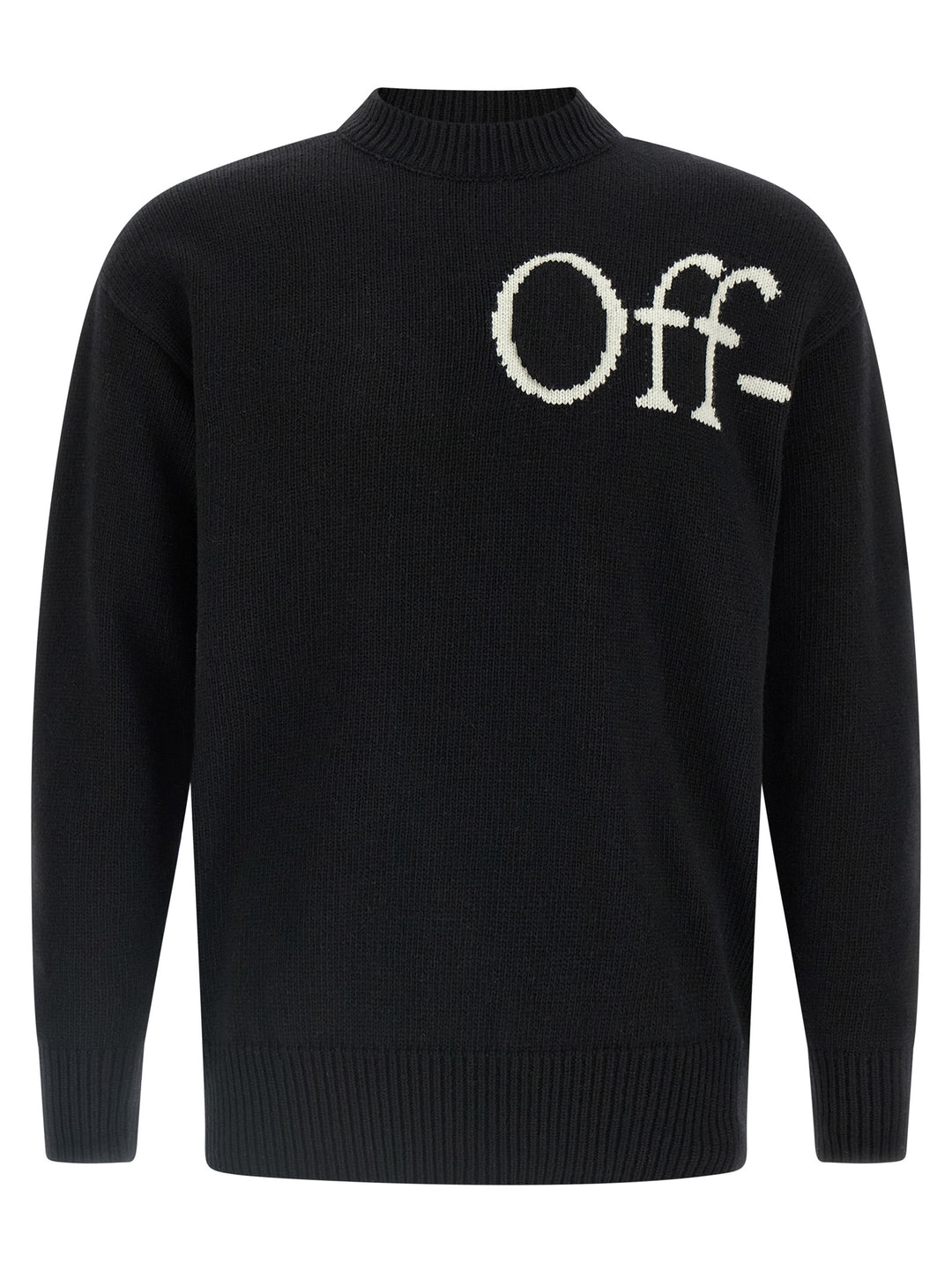 Off-White Bookish Shared Knit Maglioni - Bianco/Nero | 18f4767ccd67e689f06dc9e1e53c137fd5ea022b