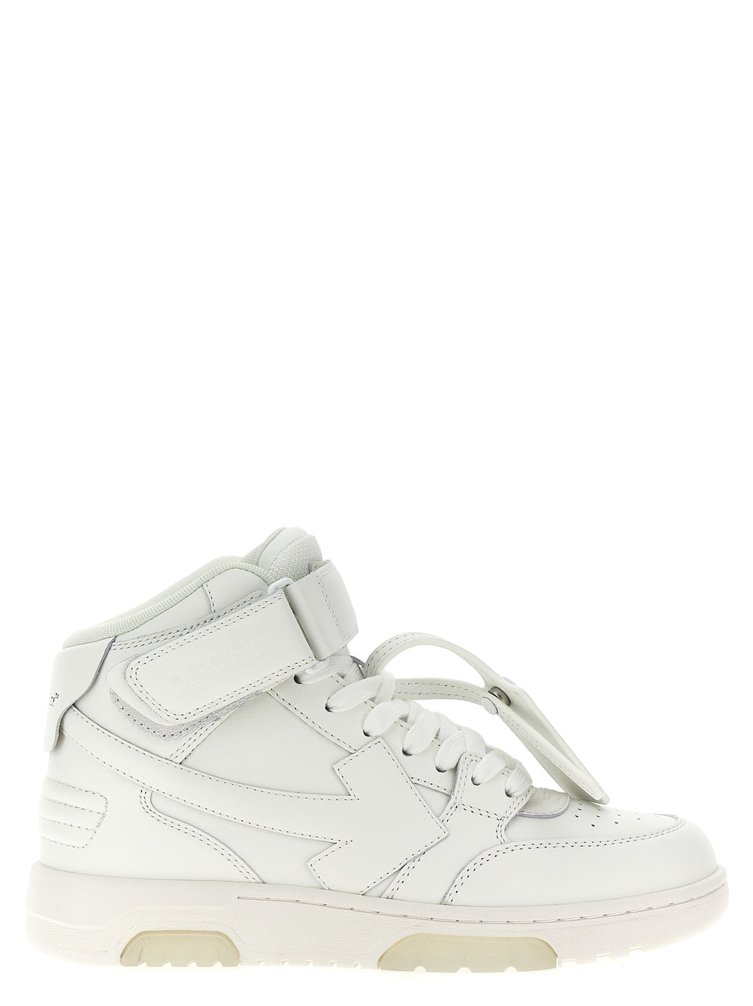 Out Of Office Mid Top Lea Sneakers Bianco