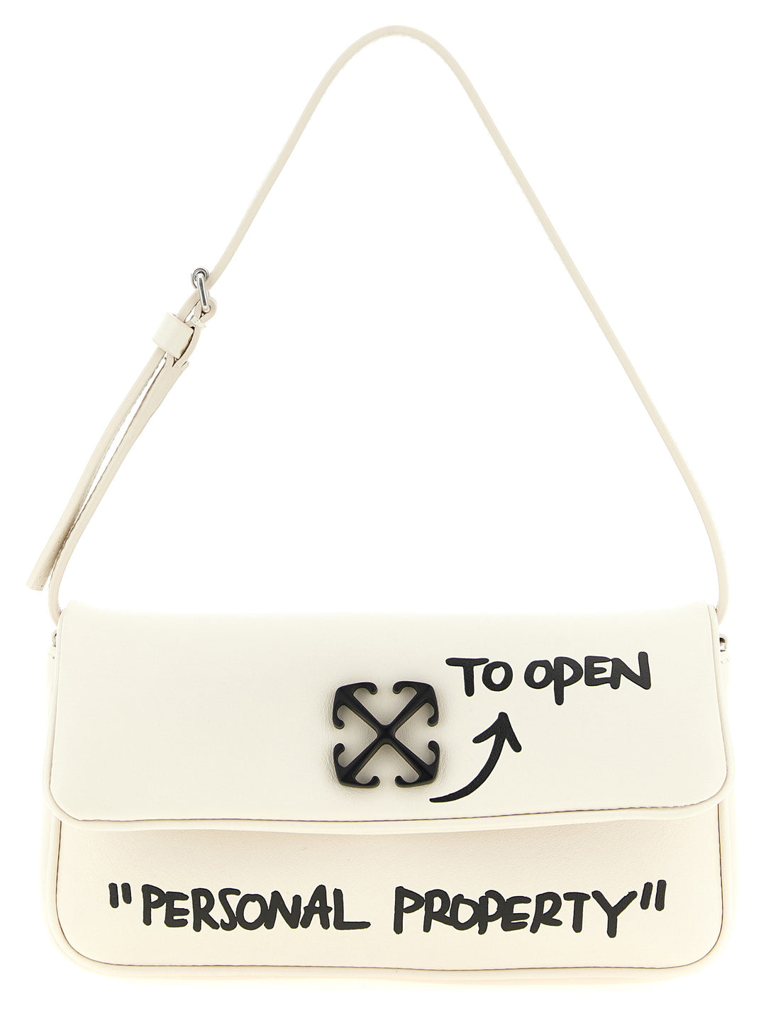 Off-White Jitney 0.7 Borse a Spalla e Tracolla - Bianco/Nero | 93a7a3d2048fc9092406152672a94f15314300be