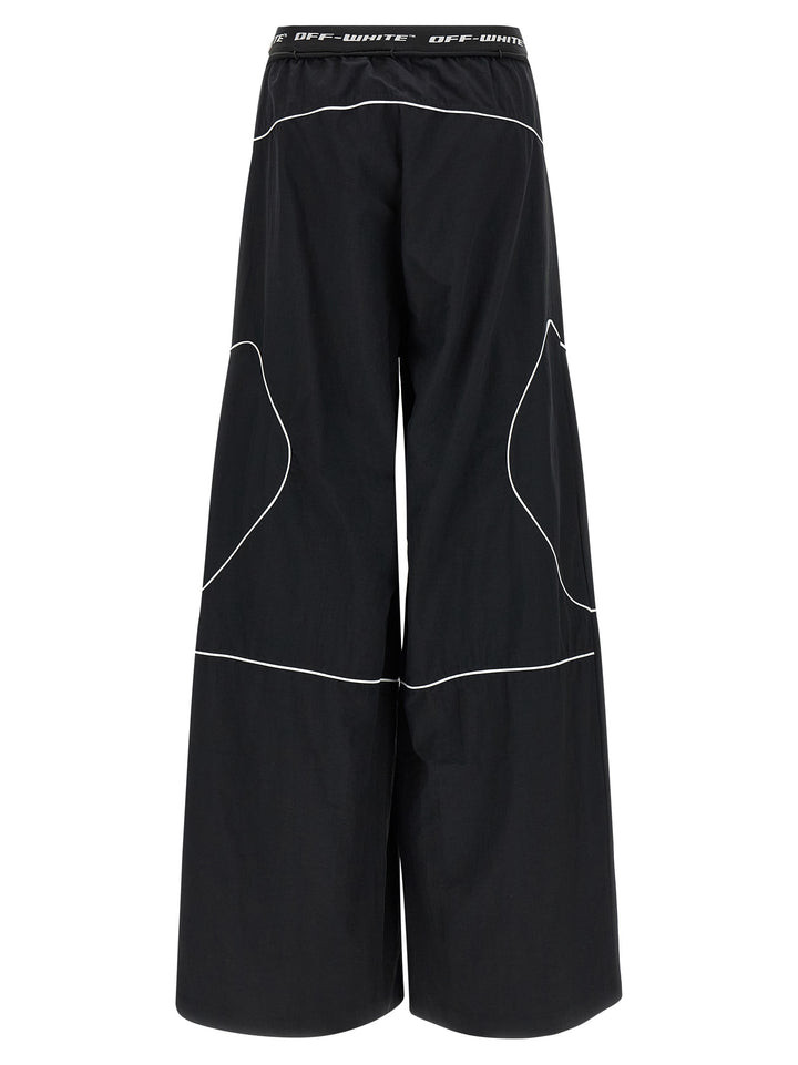 Off-White Logoband Track Pantaloni - Nero | e1f8449f41cc167b0ccf22deadb98fa8bae53ecb