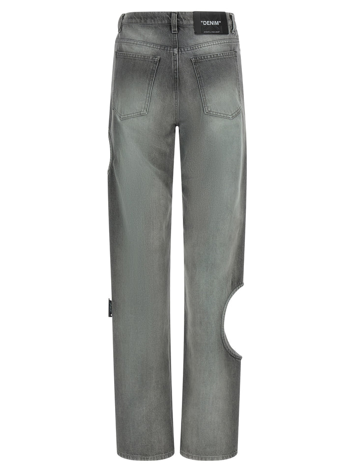 Off-White Spray New Meteor Jeans - Grigio | d8639c133ef2690efc16726648280aa287ec67dd