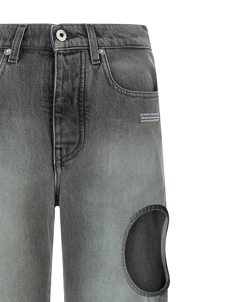 Off-White Spray New Meteor Jeans - Grigio | 9ea7836c43e856a8446c1e72a7066b001207c4b9