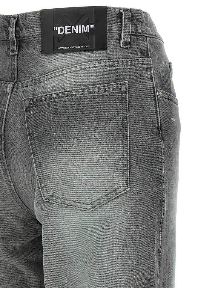 Off-White Spray New Meteor Jeans - Grigio | e04a89426a02d651d788ecaf3b18e19e933bff71