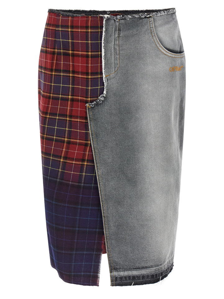 Off-White Patchwork Skirt Gonne - Multicolor | 30d2212a9d9dd6866dbc818704e2be05a5288054