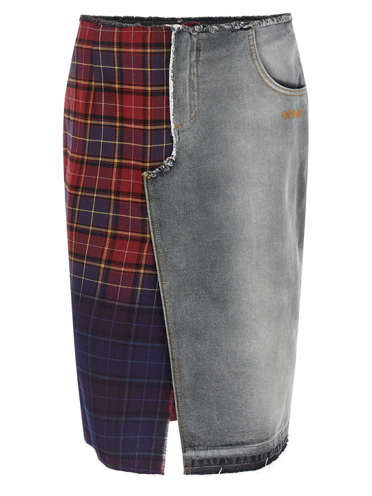 Patchwork Skirt Gonne Multicolor