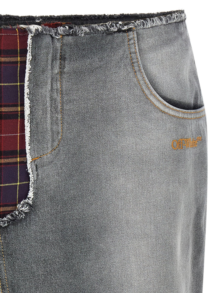 Off-White Patchwork Skirt Gonne - Multicolor | aef8cf829a35faedbee45cc1b9d1016dc7d1702f