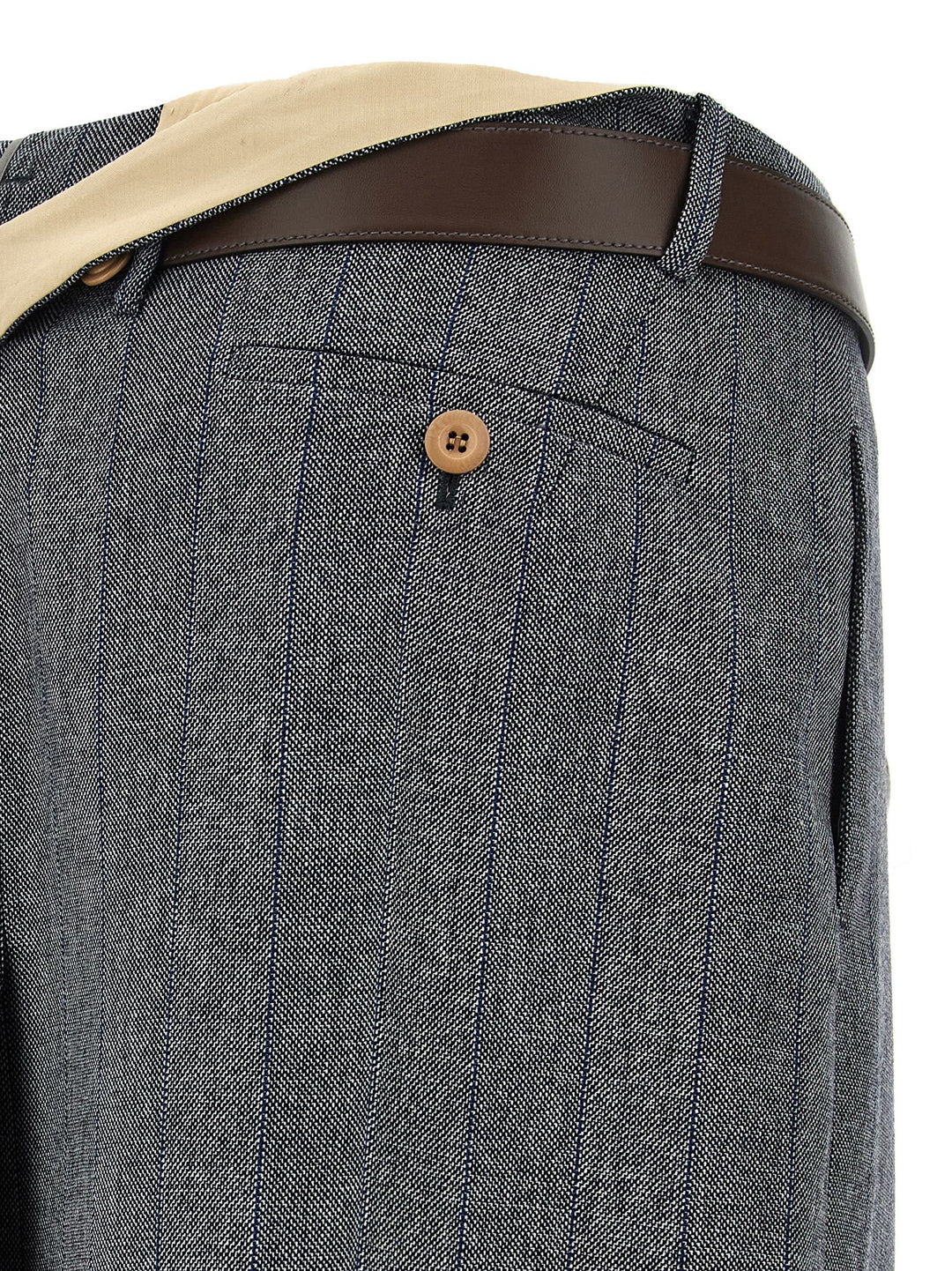 Prada Striped Wool Skirt Gonne - Grigio | d952d41850fbdc771e7f9494c632713c533301da