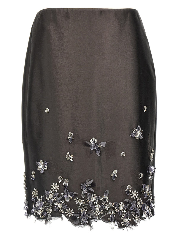 Jewel Skirt Gonne Grigio