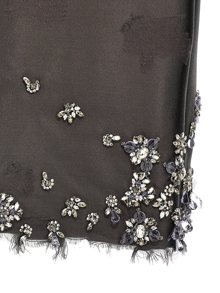 Prada Jewel Skirt Gonne - Grigio | 092f47a3a6ee48f8b62b6509e25810b50f49d545