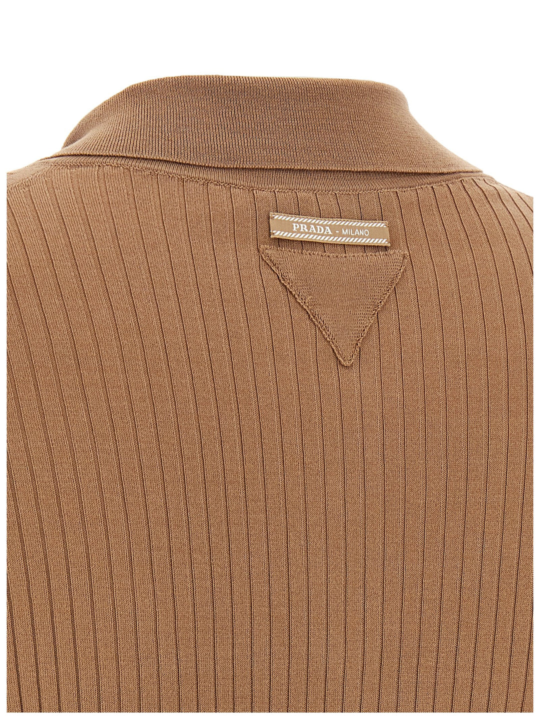 Prada Knitted  Shirt Polo - Beige | 277851f7e21b66122ce052d8f74168ff1dd471d0