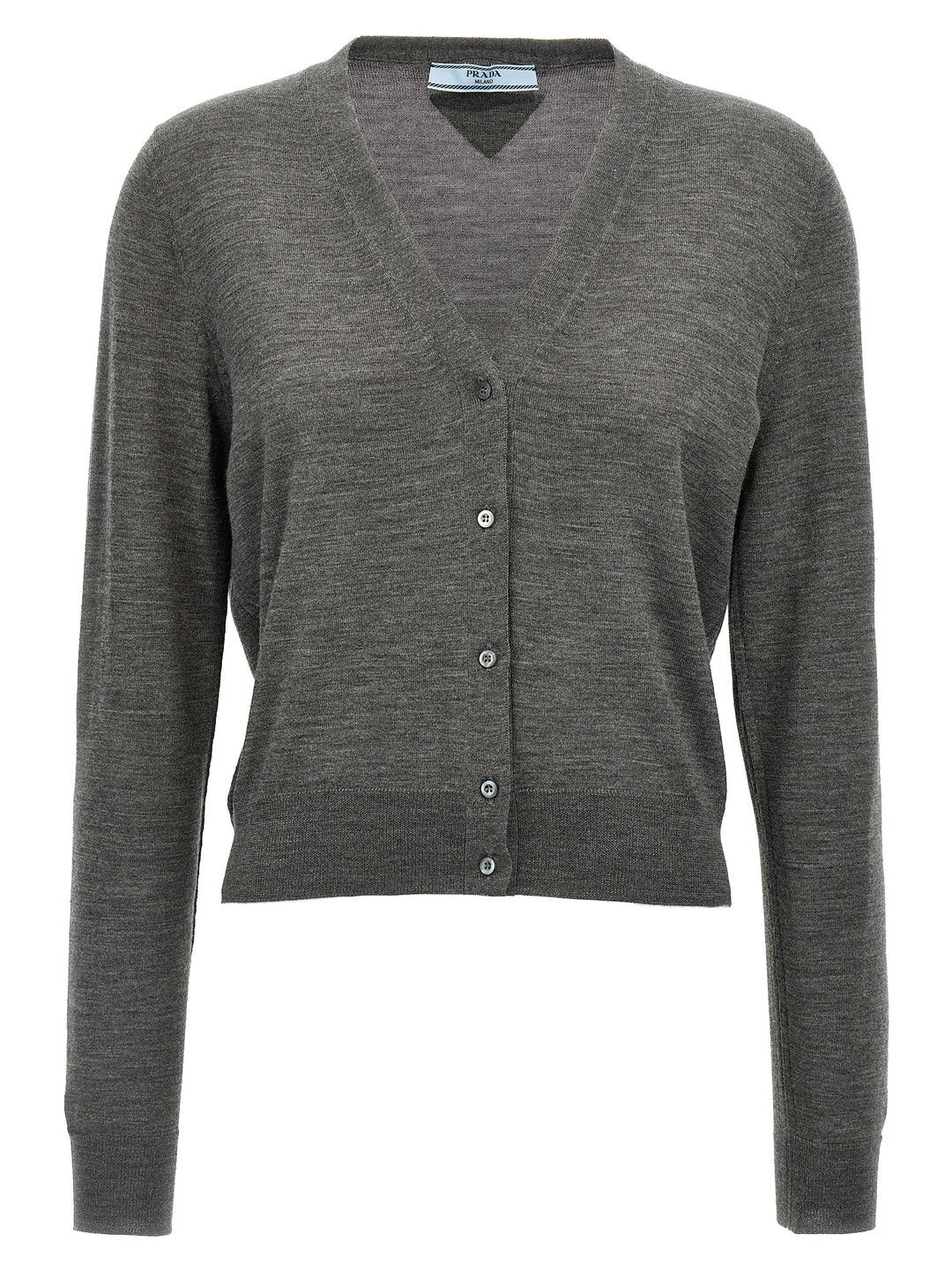Prada Wool Cardigan Maglioni - Grigio | 724af257d688985a99a75e878077089fc5cfbef2