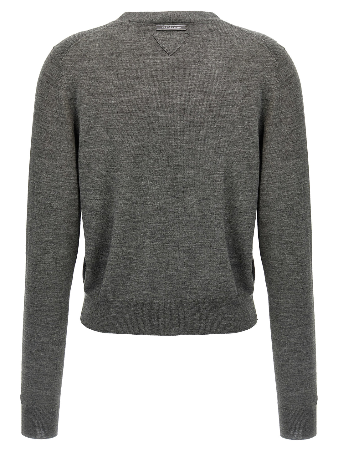 Prada Wool Cardigan Maglioni - Grigio | b5847c891cd6446cd289473df12fdbe8767a4b7b