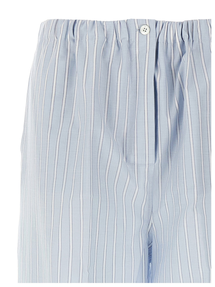 Prada Striped Pantaloni - Celeste | 1f595368ac7d6b7fcf0e538f26b4c975f9fc3aac