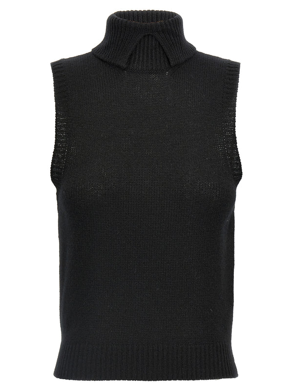 Cashmere Vest Gilet Nero