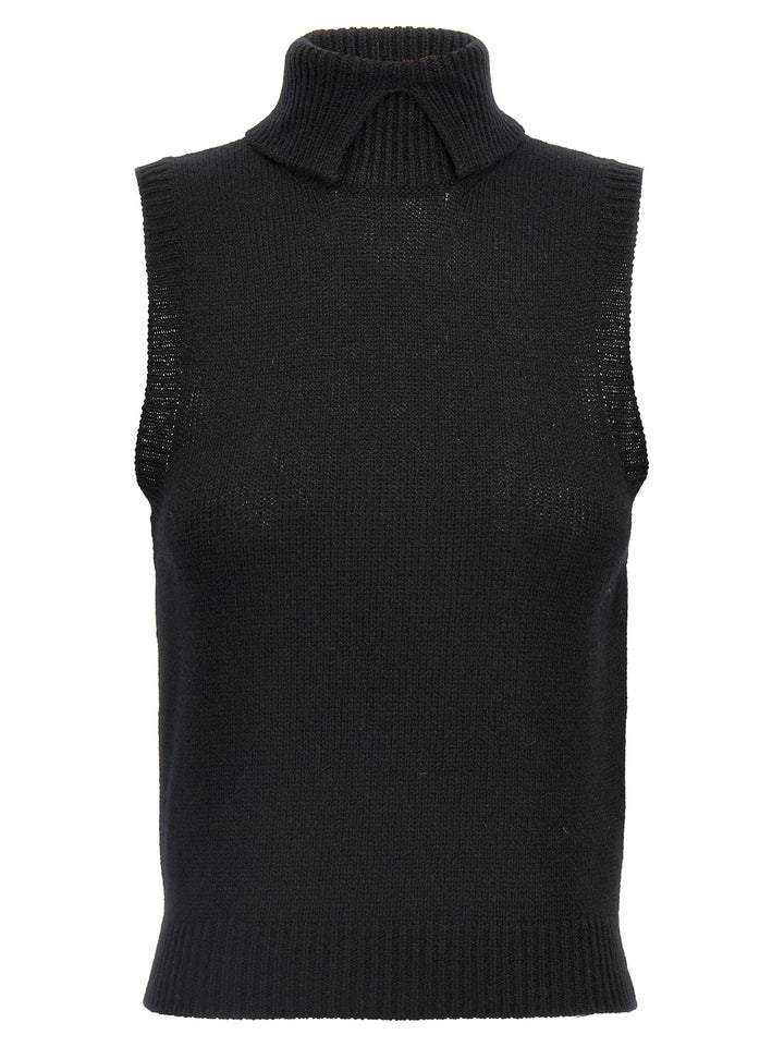 Prada Cashmere Vest Gilet - Nero | f3898b7a00c3f04d2d27d4677d4183a6145ac76a