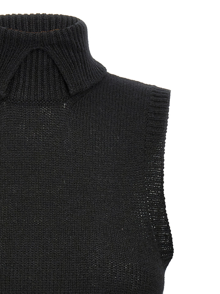 Prada Cashmere Vest Gilet - Nero | 4e3dceca9829caf78b6ab93cd18f9f88d3455cb2