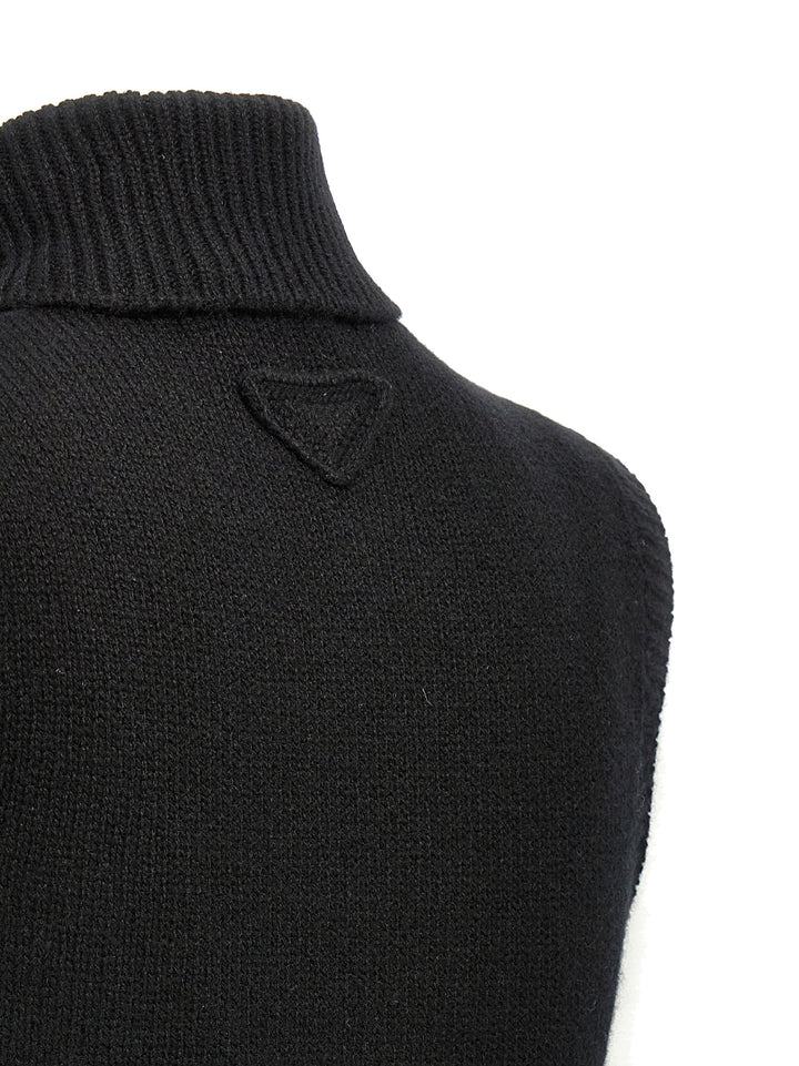 Prada Cashmere Vest Gilet - Nero | 8cbac1e220d5a1242e732c3841b1f848caaeb3b7
