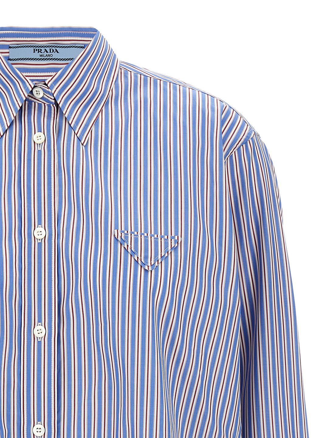 Prada Striped Shirt Camicie - Multicolor | 2fd6a78677327e0efbbd85608ac4e9fd8d841b6f