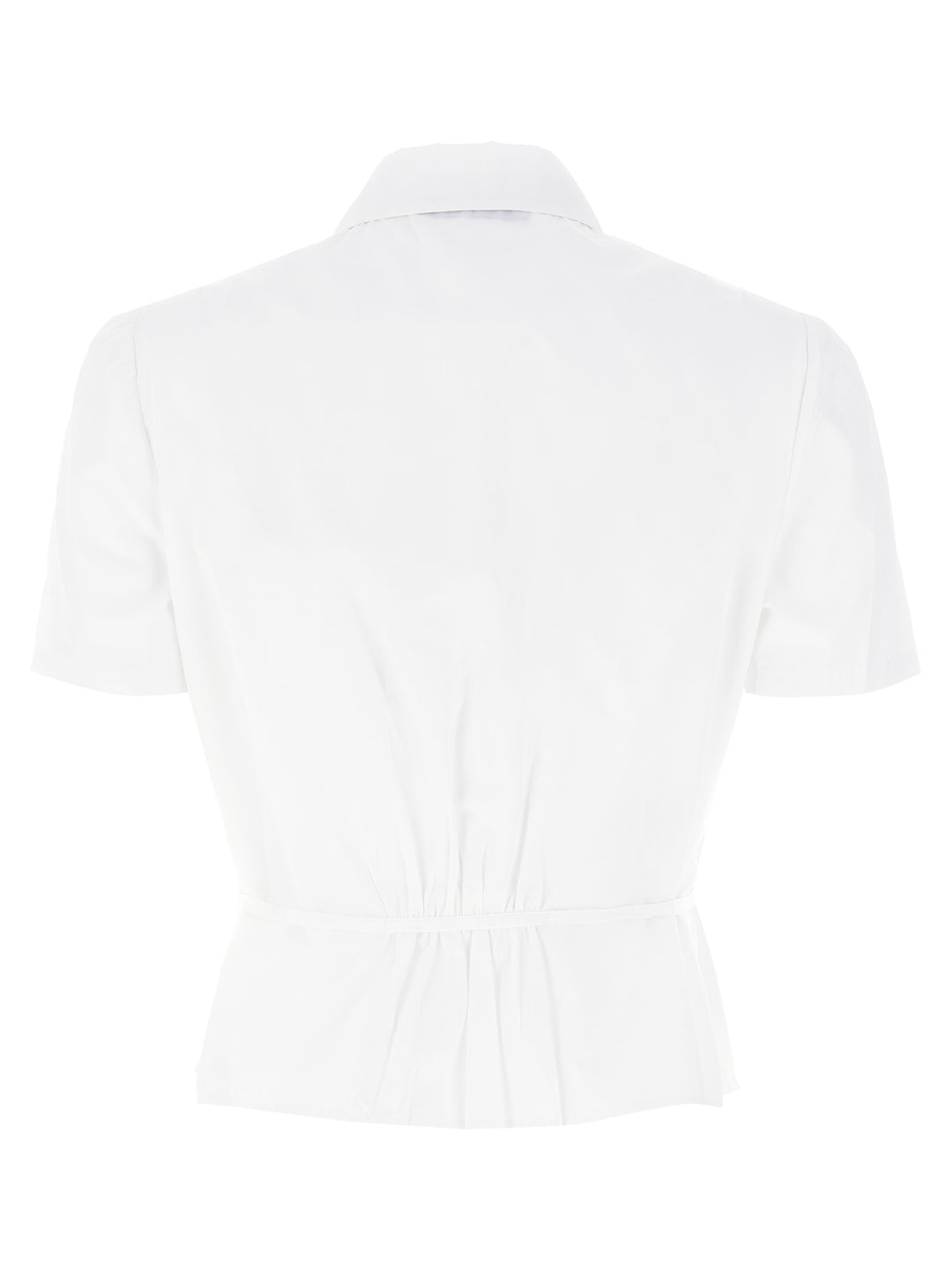 Prada Pleated Shirt Camicie - Bianco | da952f02573f87f678750eabda66da109bf58fdd