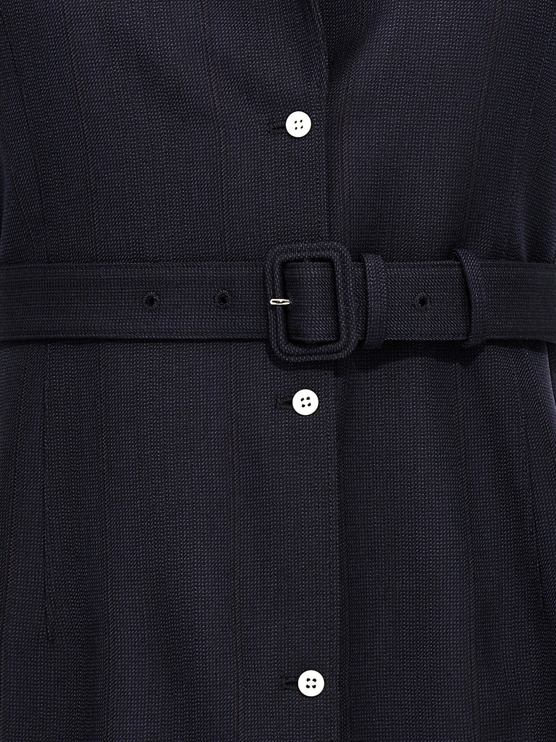 Prada Belt Wool Vest Gilet - Blu | 16d0f318a397ccd3bdf671db464acabf4edcb1a0