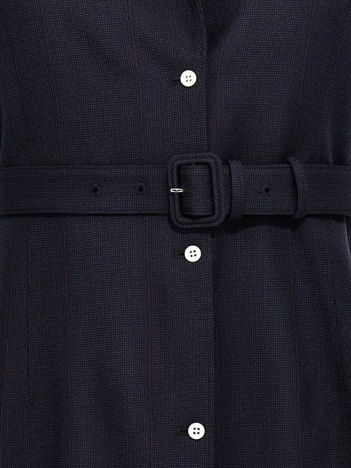 Prada Belt Wool Vest Gilet - Blu | 16d0f318a397ccd3bdf671db464acabf4edcb1a0