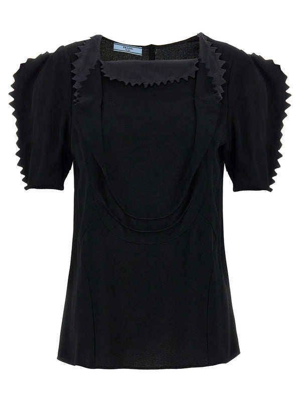Cady CrêPe Top Top Nero