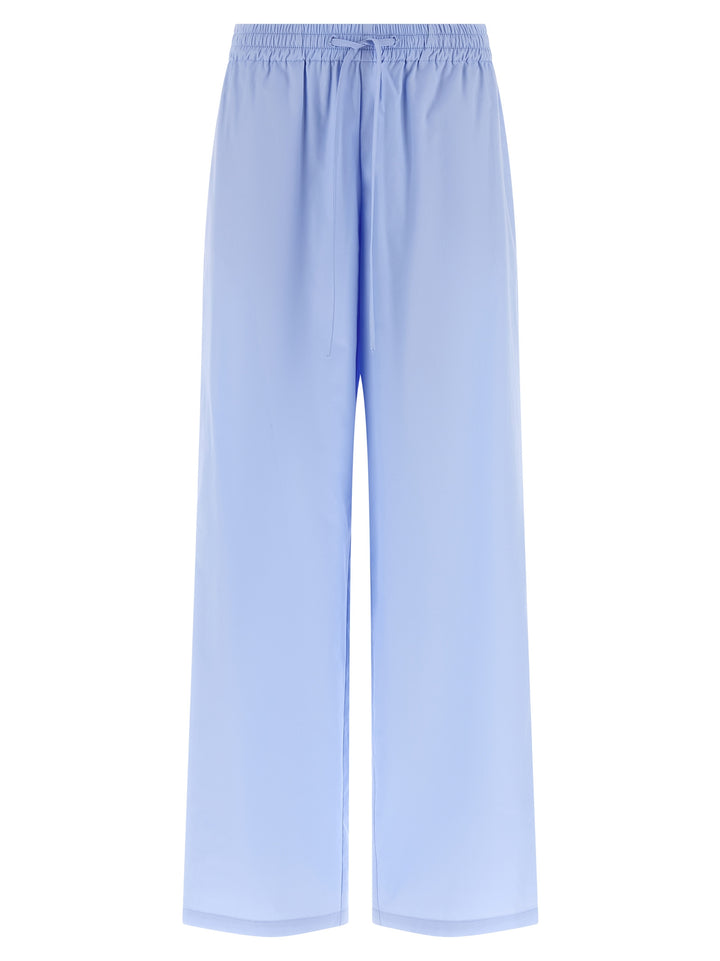 Federica Bonifaci Poplin Pantaloni - Celeste | 33b4e4b31e64f1a3c5262fbcef64d09d06f71375