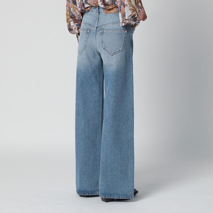 Isabel Marant Pantaloni - Celeste | 7e5787d4b0f62641f8d58e7d6dd53b5e48fd65c4