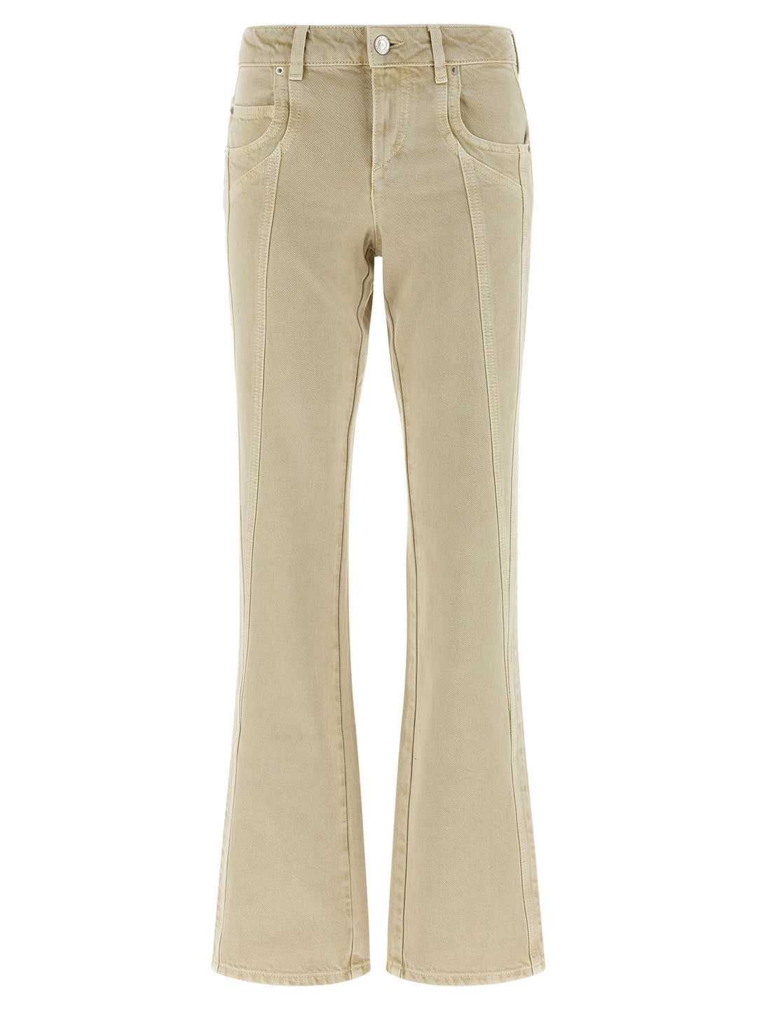 Marant Etoile Jaylis Jeans - Beige | 371bc482c6861d9b66e740dcae29106aa13ea6f6